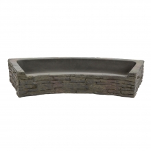 Front-Spill Curved Stacked Slate Topper