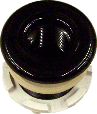 3/4" BLK Bulkhead FXS