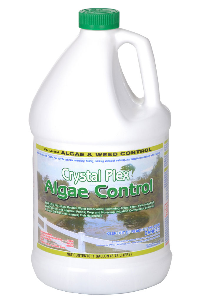 Crystal Plex Algae and Weed Control 1 gals Case of 4