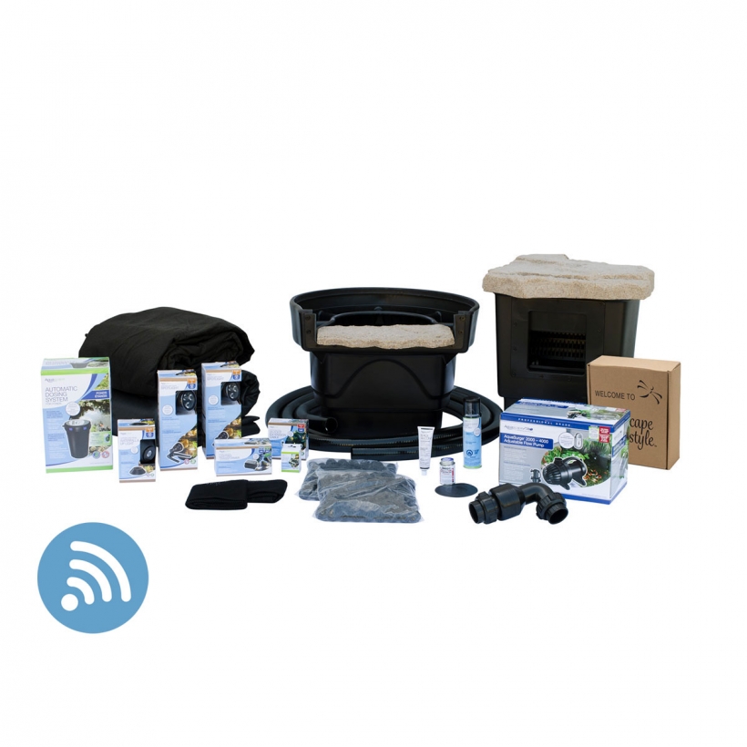 (image for) Aquascape Medium Pond Kit 11' x 16' with AquaSurge® 2000–4000 Pond Pump PN 53034