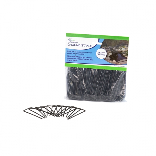 Aquascape U-Shaped Ground Stakes - 100 pieces