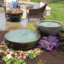 (image for) Spillway Bowl and Basin Landscape Fountain Kit #58087