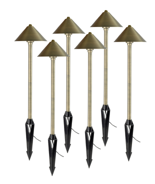 (image for) Path and Area 3-Watt LED Landscape Light 6-Pack - Dome Top