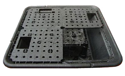 (image for) Little Giant Square Disappearing Fountain Basin 44"