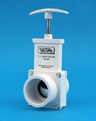 PVC PADDLE/KNIFE VALVE SXS 1-1/2in