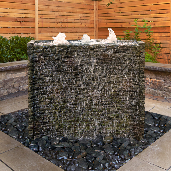 Aquascape Stacked Slate Spillway Wall Landscape Fountain Kit - 32-inch